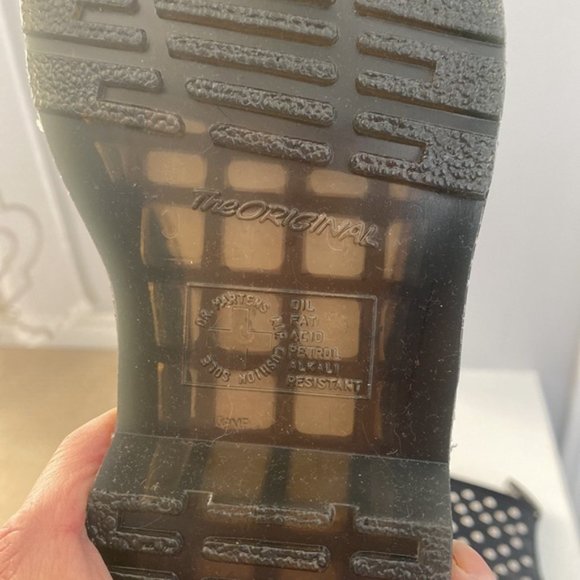 Dr Martens Black 1460 Studs Wanama Leather Lace Up Boots Size 5 - Picture 10 of 13